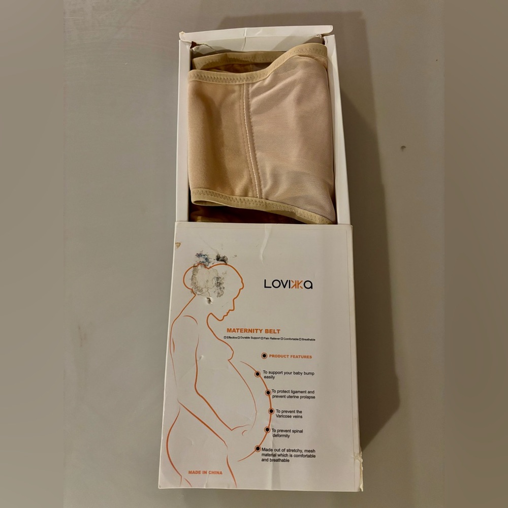 Maternity support Band/ Belt- barely used- stretchy mesh- supports/protects baby